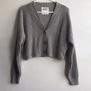Hollister knit mid crop sweater